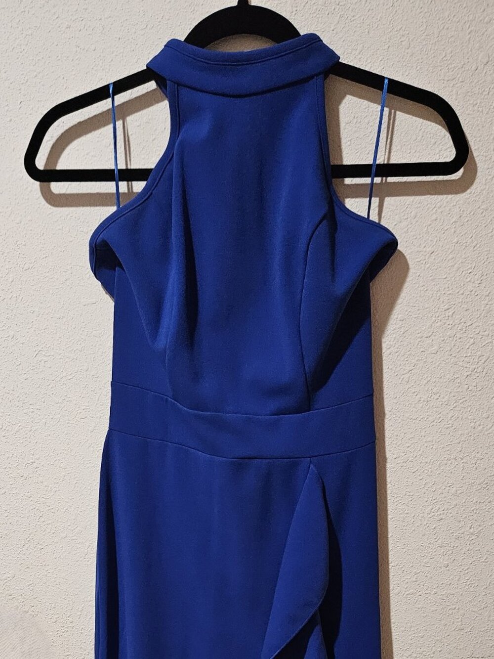 Royal Blue halter formal dress
